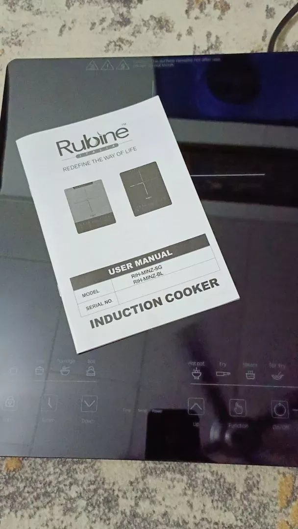 Rubine Ultra Slim Induction Cooker di dapur