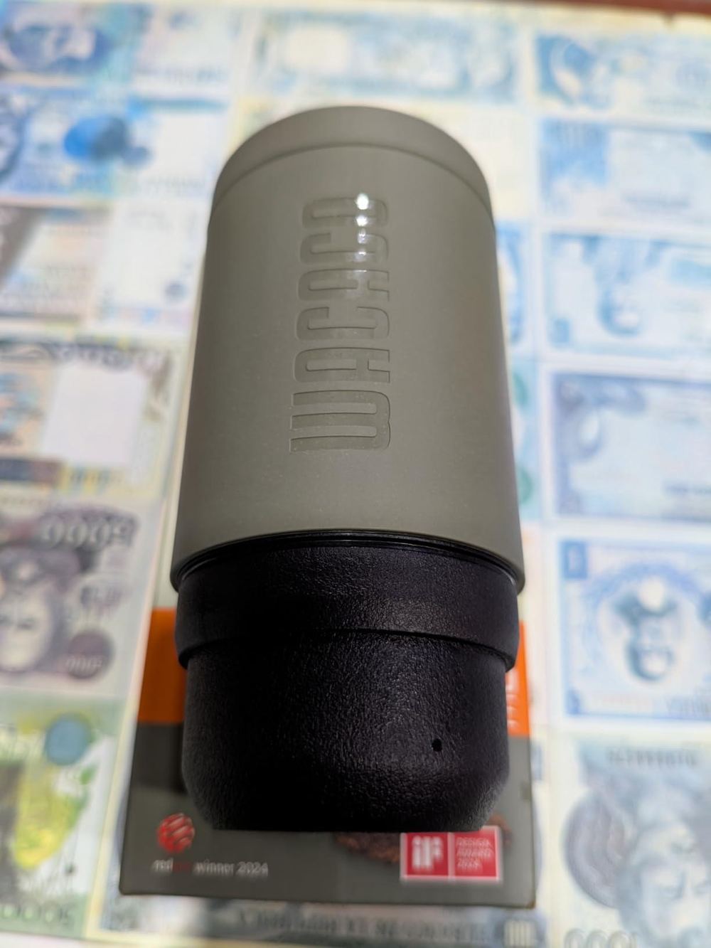 Bahagian belakang Wacaco Minipresso GR2